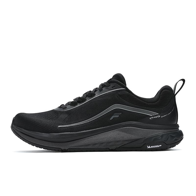 Fila SPD PANTHER 2 Удобная и дышащая ткань Дышащие Низкие Беговые кроссовки Мужские Черный A12M421103FBK