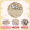 Baby Announcement Sign Hello World Newborn Sign Wooden Birth Announcement Sign Keepsake Baby Shower Gift for Nursery Decor Photo Prop