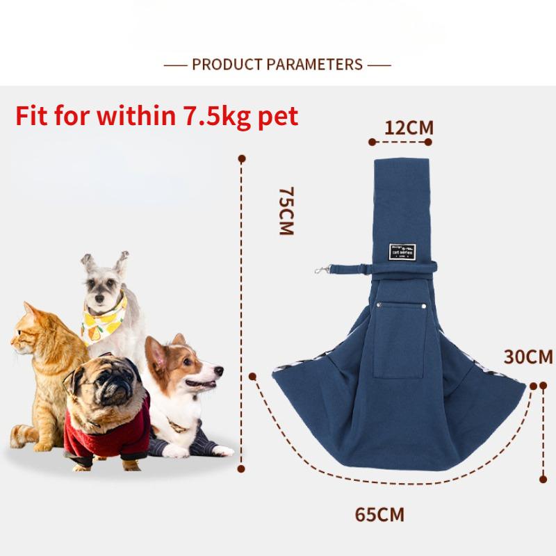 Comfortable Dog Bag Solid Color Pet Crossbody Shoulder Bag Outdoor Travel Portable Cat Puppy Sling Carrier Bag Pet Carrying Supplies