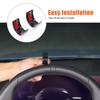 Glossy Black Steering Wheel Trim Ring Cover For BMW 5 Series G60 2024+