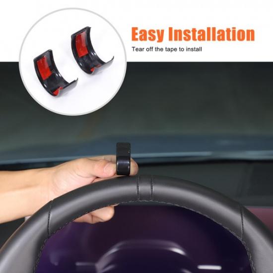 Glossy Black Steering Wheel Trim Ring Cover For BMW 5 Series G60 2024+