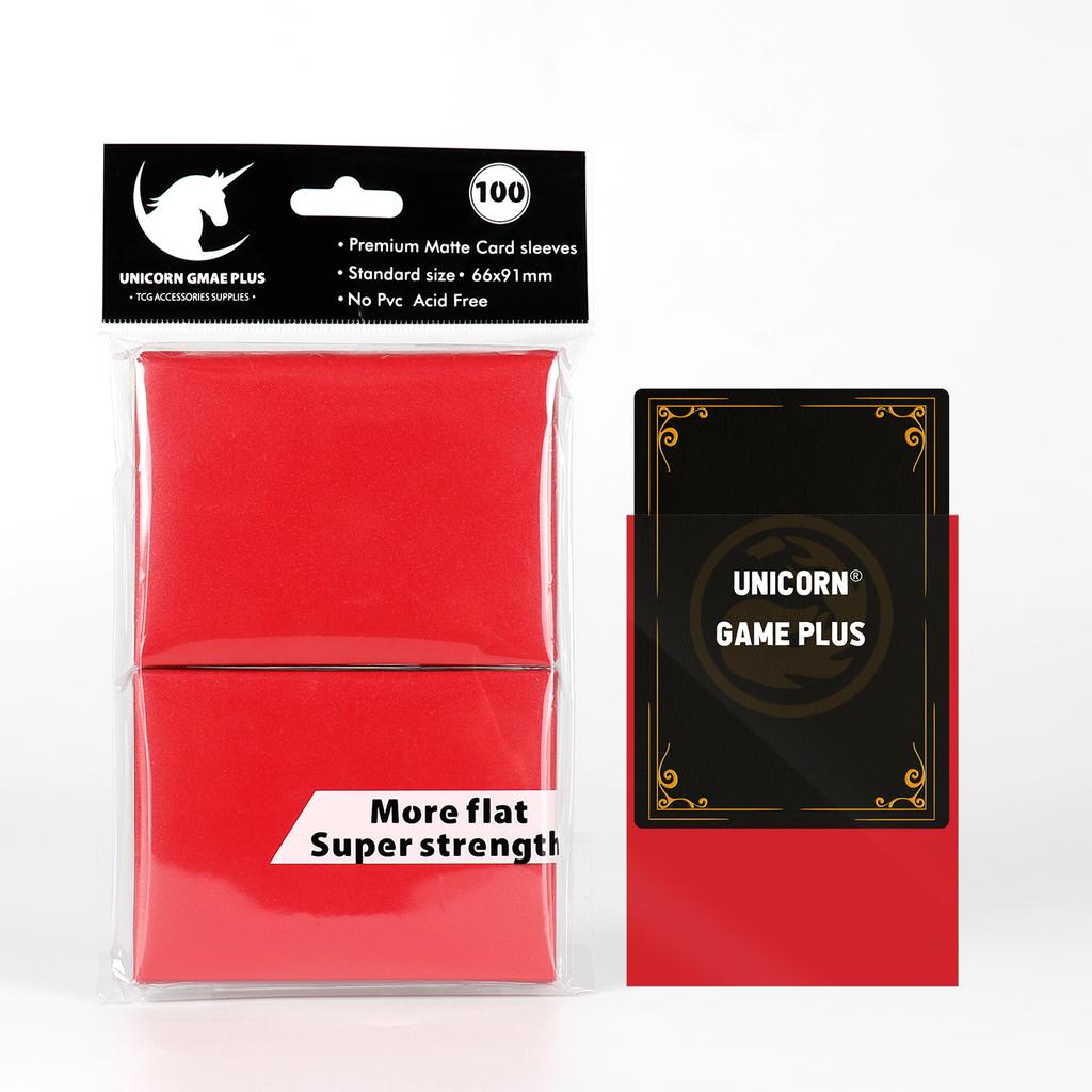 100pcs/set Matte Standard Size Card Sleeves TCG Trading Cards Protector For Tarot Shield Board Games Magical Cover 66x91mm