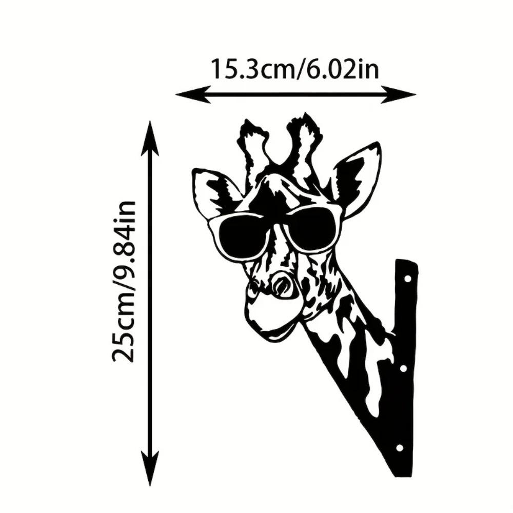 Украшение для садового забора в форме жирафа из железа, декор для садовой вечеринки