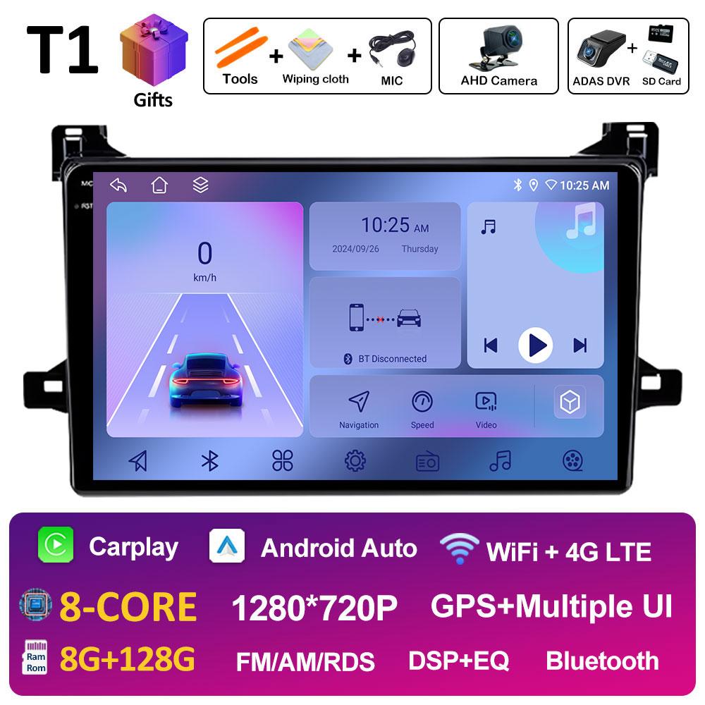 Bluetooth автомобильный видео радиоплеер для Toyota Prius XW50 2015 2016 2017 2018 2019 2020 вентилятор охлаждения DSP стерео автомагнитола головное устройство