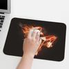 Mouse Mat Premium Non-fading Eco-friendly Mouse Cushion Fire Light Pattern Desk Mouse Mat Wrist Rest Mouse Pad for Gaming