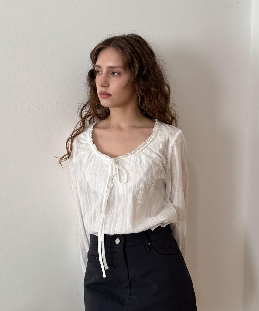 DELIDI Ethereal Blouse (White)