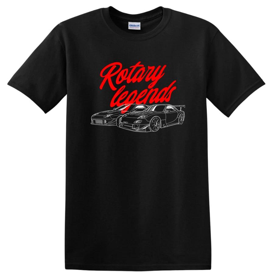 Rotary Legends Graphic T Shirt Vintage Style for Car Lovers Casual Tee
