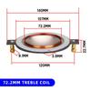 1Pcs Titanium Film Tweeter Voice Coil Membrane DIY Parts Treble Coil