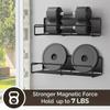 Magnetic Fridge Shelf  Kitchen Seasoning Organizer Black Shelf Storage Rack for Refrigerator Washing Machine Side Organizer
