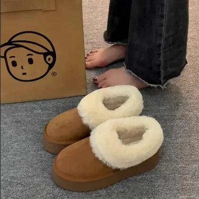 Модная женская обувь на массивной платформе, новинка зимы, водонепроницаемая, нескользящая, женские зимние ботинки, удобные, высококачественные, с подкладкой, Y2k, весна 2024