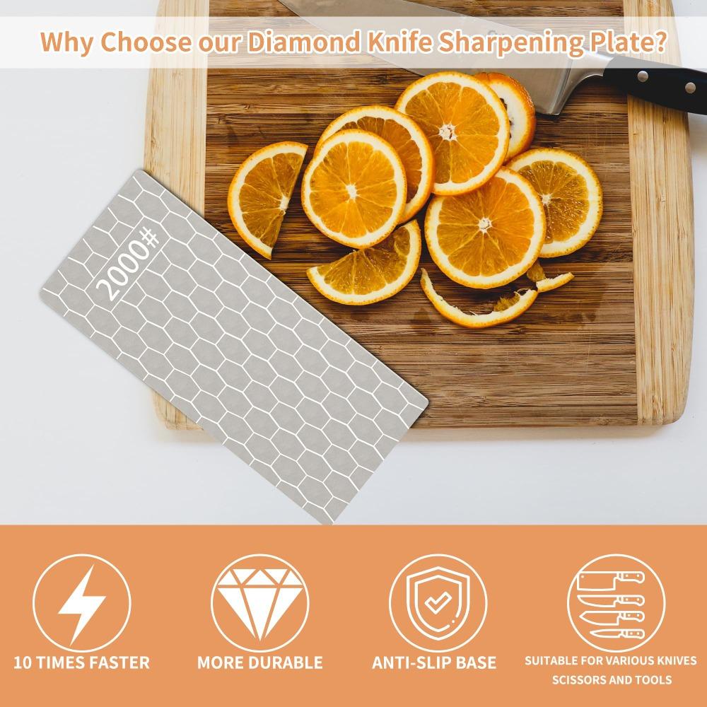 With Anti-skid Base Diamond Sharpening Stones 240-3000 Mesh Honeycomb Surface Plate  Grind