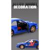 1/32 Subaru Impreza WRX STI Modified Vehicle Alloy Metal Diecast Model Car Sound and Light Pull Back Birthday Gift for Child