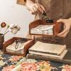 Wooden Desktop Napkin Box Large Capacity Napkin Holder Versatile Tissue Storage Organizer  Homestay
