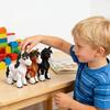 2 шт. 3D-печатная фигурка лошади с подвижными суставами, статуэтка пони, игрушка-антистресс в виде лошади, модель животного-симулятора, украшение