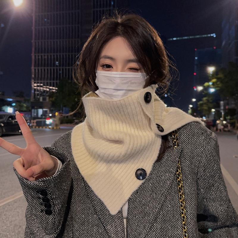 1PC Scarf Versatile Clothing Accessories Minimalist Style Solid Color Elegant Shawl Classic High Neck Design Exquisite Multi-color