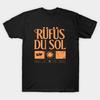 Мужская черная футболка с принтом Rufus Du Sol Inhale Exhale World Tour 2025 Печать методом термопереноса без обрезки Хлопковая футболка