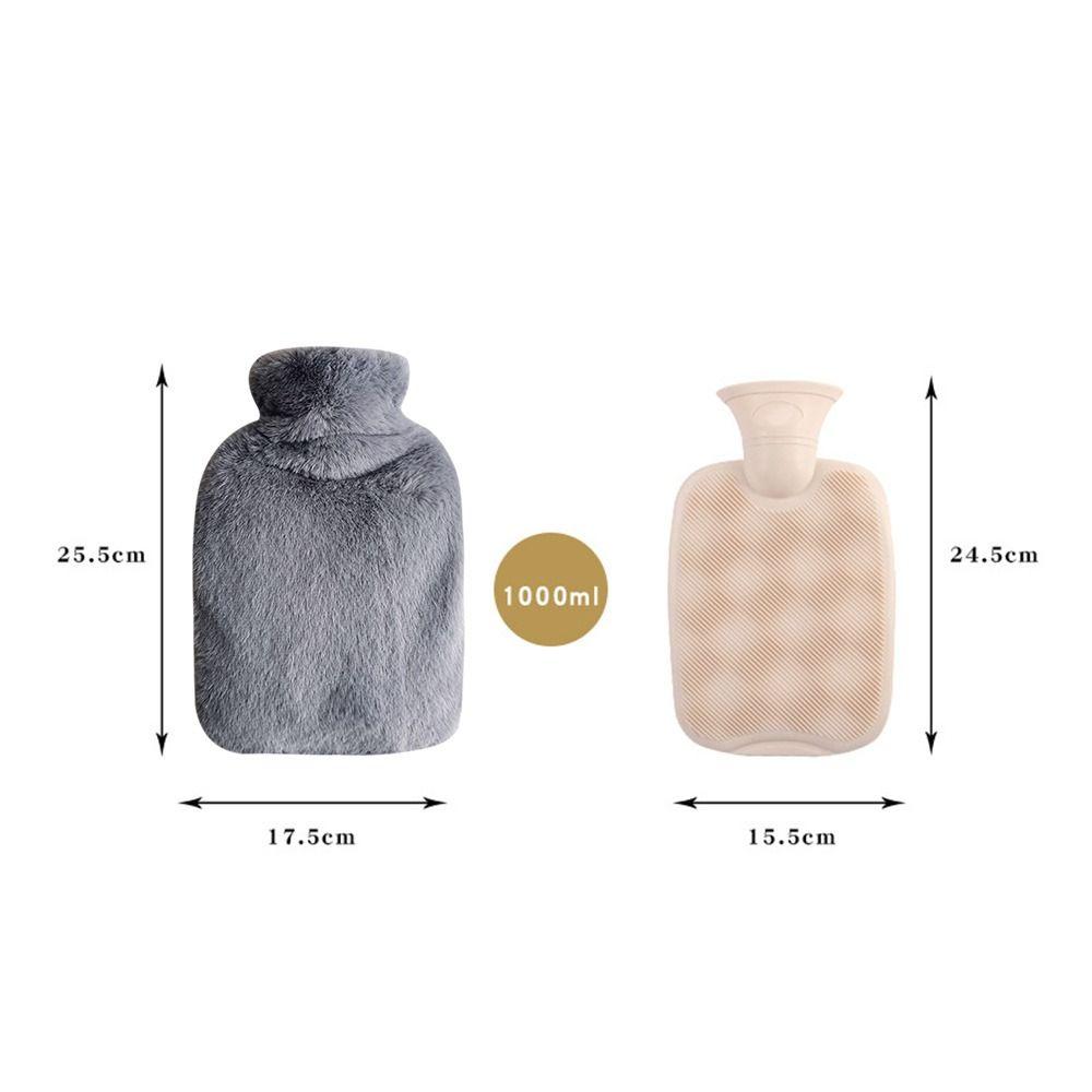 Products Faux Fur Fleece Heat Preservation Covers Thermos Bottle Water Injection Hot Water Bag