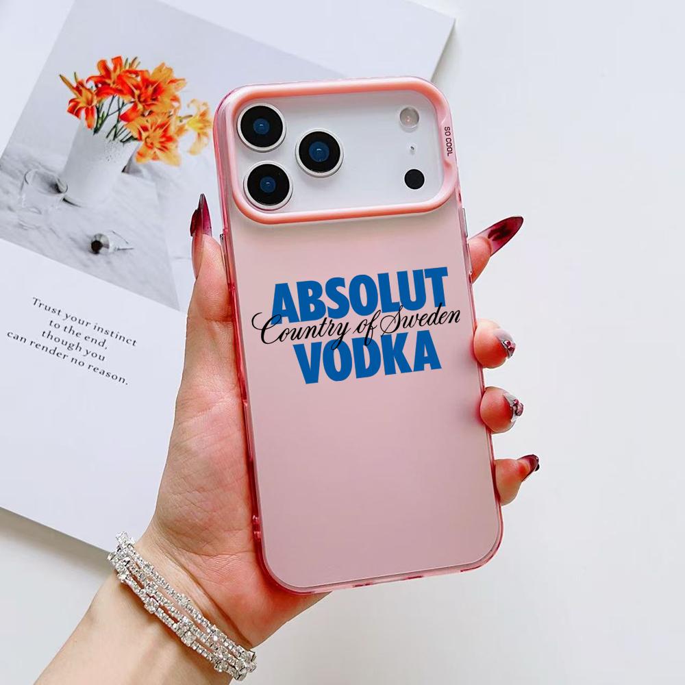 КРУТОЙ Чехол для телефона COOL A-AbsolutS V-VodkaS Для iPhone 17 16 15 14 13 12 11 Pro Max Air Матовый Лазерный Аврора Ударопрочный Funda