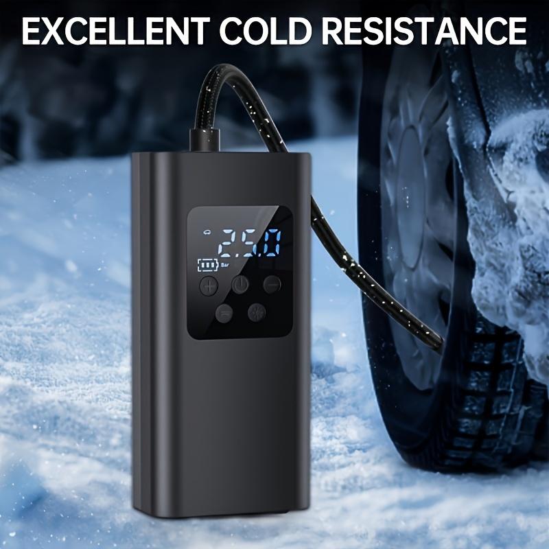 Wireless Smart Portable Digital Display Tire Inflator One Touch Fast Inflation with LED Light for Car Motorcycle Bike