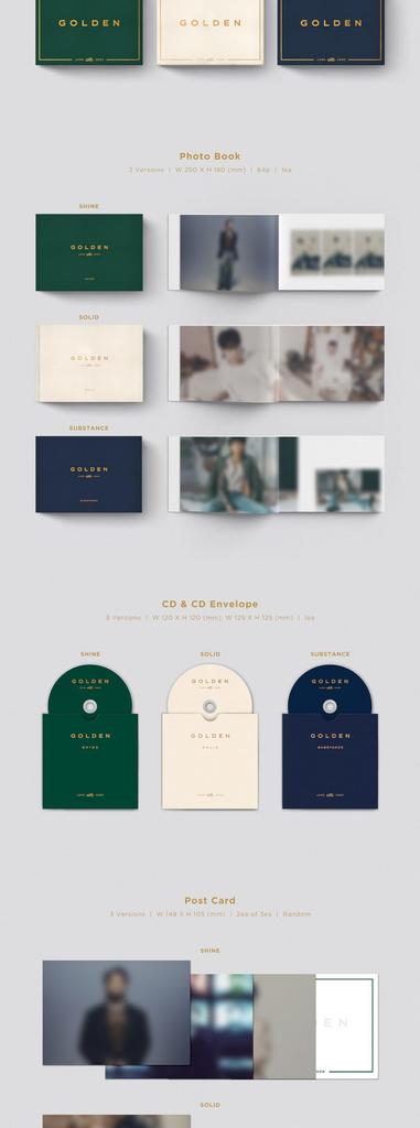 GOLDEN – JUNG KOOK (BTS) (Standard SUBSTANCE Version / CD + Photobook + Extras)