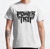Футболки с логотипом Power Trip Merch Унисекс Плотный Хлопок Все Размеры Перепечатка