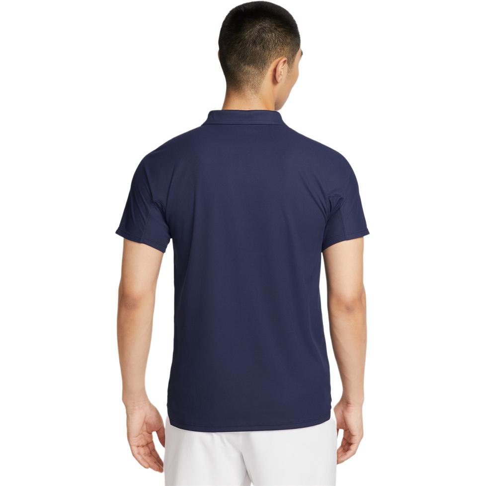 Nike Мужские поло Dri Fit Синие с воротником-стойкой Умеренные HM6753-410