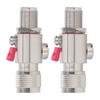 2Pcs Lightning Arrestor 2.4G Coaxial N Type Male To Female 2G?5.8GHz 50 Ohm  IP67 for TV Ham Radio
