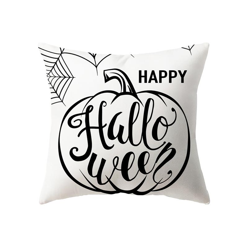 Хэллоуин тема ужас тыква ведьма принт узор наволочка дома гостиная диван украшения квадратная подушка наволочка