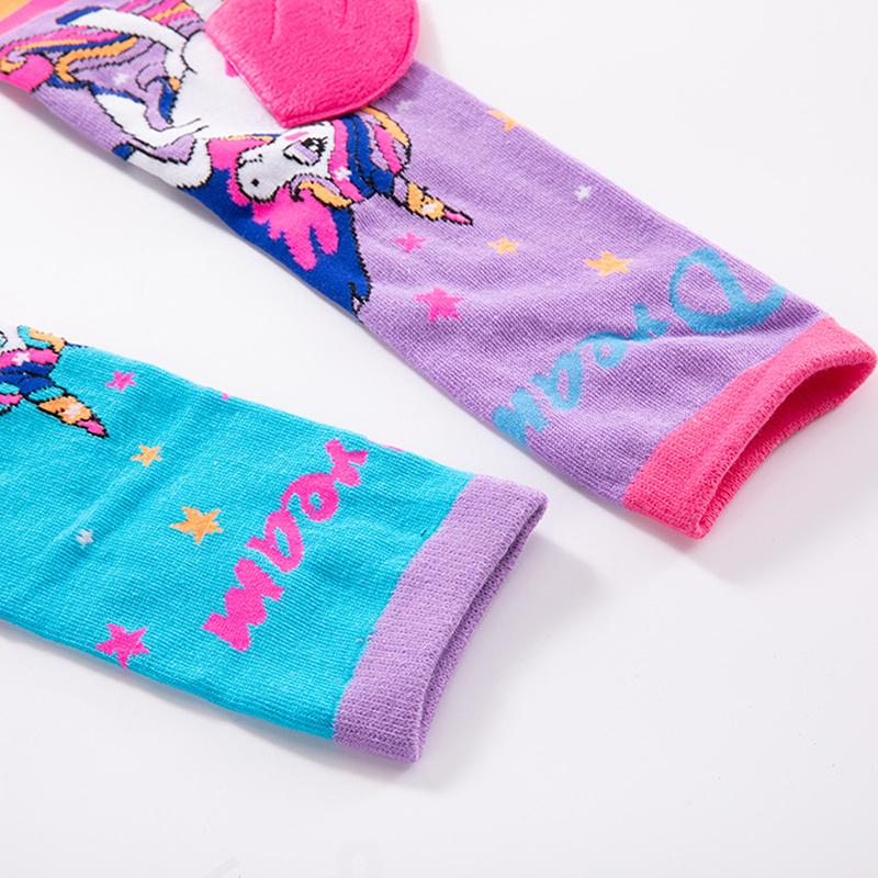 Girl Knee Stockings High Little Cute Cartoon Pony Print Long Stockings Soft Child Fun Legging Warmmer