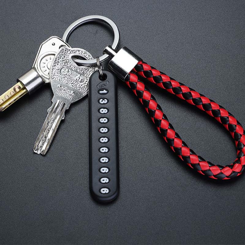 Простота подарков брелок брелок анти-потеря цифровой высокое качество красивый новый приход номер телефона пластина кулон DIY автомобильный аксессуар