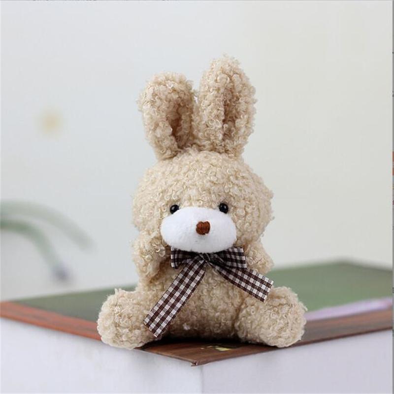12 см плюшевый брелок кролик сидящий бант мягкая игрушка Buuny питомец девочка ребенок рождественские подарки