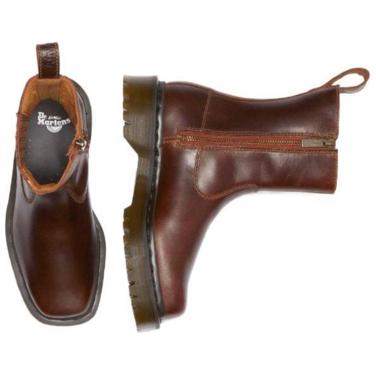 Dr. Martens Martin Stylish Versatile Commuter Ankle Boots Women Ankle Boots Brown 32143243