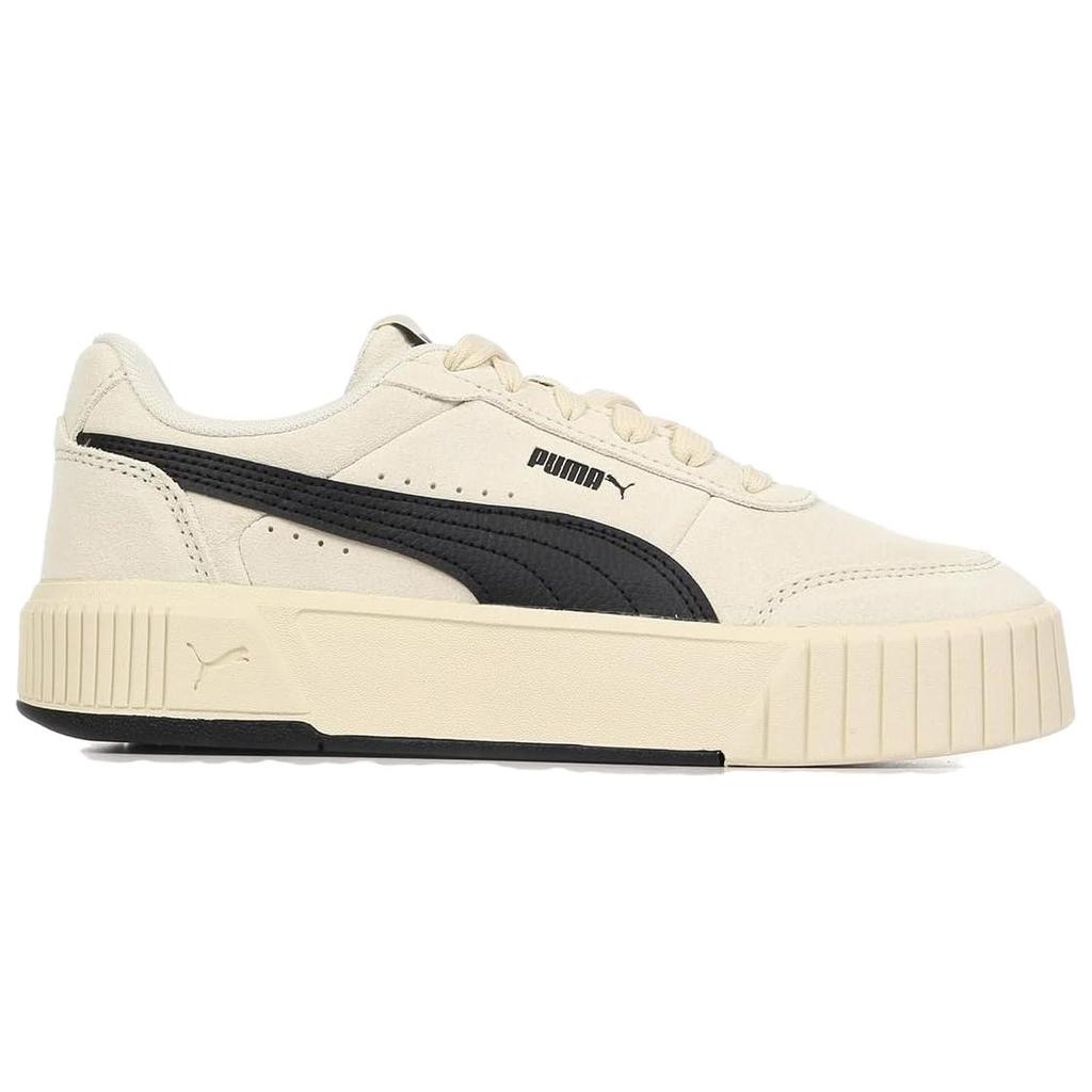 Puma Carina Mia Кожаные Удобные Универсальные Легкие Кроссовки Женские кроссовки Бежевый Черный 402638-06