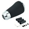 Lunsom Leather Shifter Knob 5 Speed Gear Shift Knob for Auto Manual Car (Black)