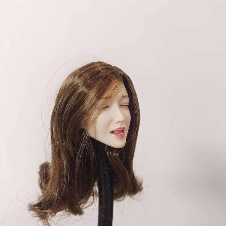 Игрушки и хобби масштабная фигурка Совместима с TBLeague и другими элементарными телами Жемчужно-белая кожа Закрытые глаза Длинные каштановые волосы