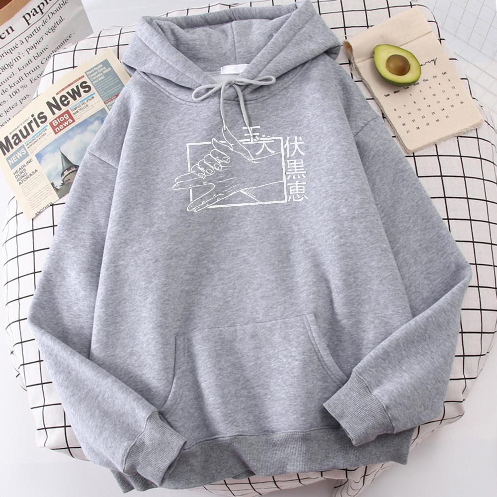 Фушигуро Мегуми Аниме Магическая битва Графические худи Винтажные Оверсайз Худи с капюшоном и длинными рукавами Мужская Женская Одежда