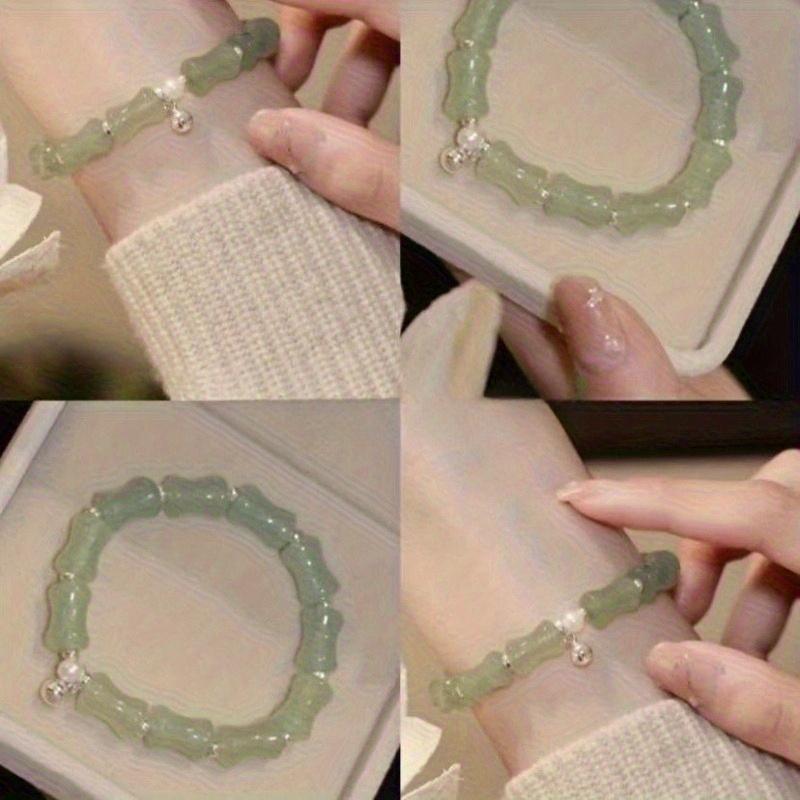 [Icing on the Cake] New Chinese Style Bamboo Joint Bracelet for Women as a Vintage Niche Gentle Gift for Besties