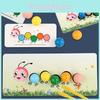 Wooden Caterpillar Preschool Bead Stringing Set Fine Motor Development Early