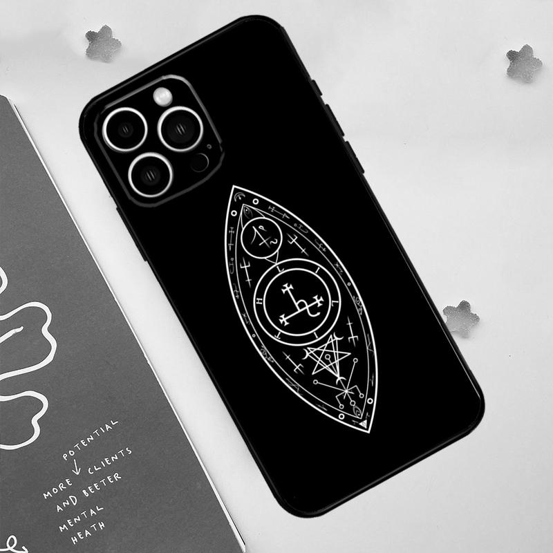 Чехол для телефона с печатью Сигил Лилит Для iPhone 17 Pro Max 14 11 15 16 Pro Max 12 13 mini 16 Plus 16e 17 Air Funda