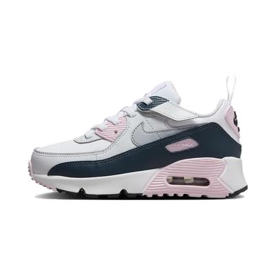 Air Max 90 Canvas, Коровья кожа, Устойчивые к истиранию, Низкие, Детская обувь для образа жизни, Белый Розовый HF6357-104