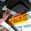 2 в 1 автомобильный солнцезащитный козырек HD Anti Sunlight ослепляющие очки дневное ночное видение водительское зеркало УФ складной откидной вид внутреннее зеркало