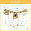 Vintage Metal Waist Chain For Women With Tassel And Round Plate Design Perfect For Summer Dress Accessories