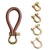 Винтовой соединительный соединитель скоба брелок D-образные скобы кольцо для ключей твердый латунный карабин брелок крючок