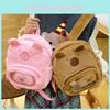 Capybara Plush Backpack With Zipper Closure For Daily Casual Use