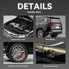 Модель автомобиля Toyota Land Cruiser Alloy в масштабе 1/18, детская игрушка с аутентичными звуками и огнями, коллекционная модель премиум-класса для автолюбителей