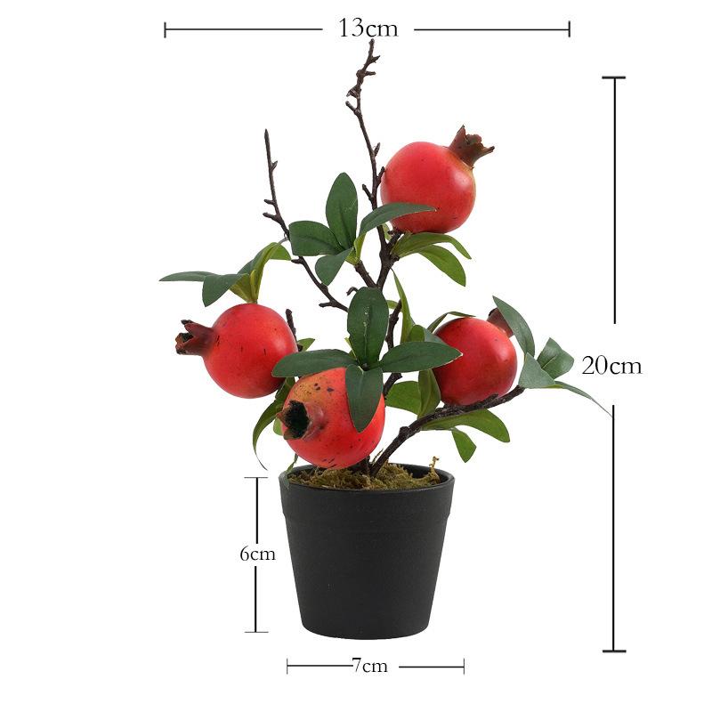 1 шт., искусственное дерево, фруктовое растение, бонсай для дома, декор свадебной комнаты, цветы, искусственные фрукты, горшечные растения