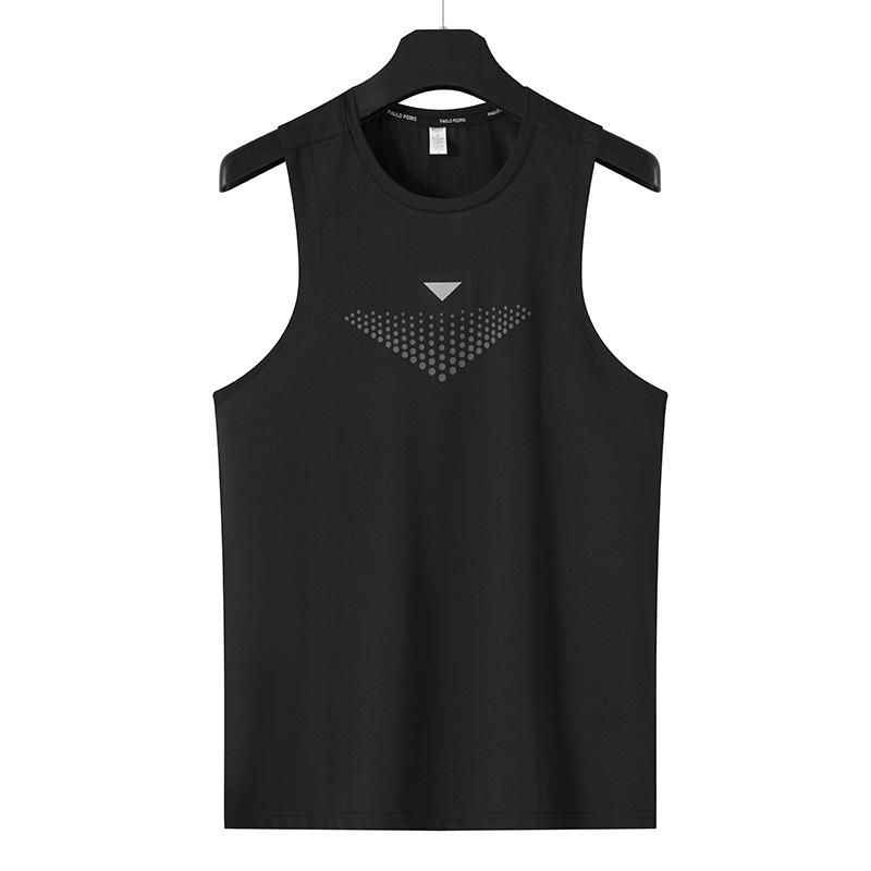 Мужская ультратонкая быстросохнущая эластичная спортивная майка, многоцветная, без рукавов