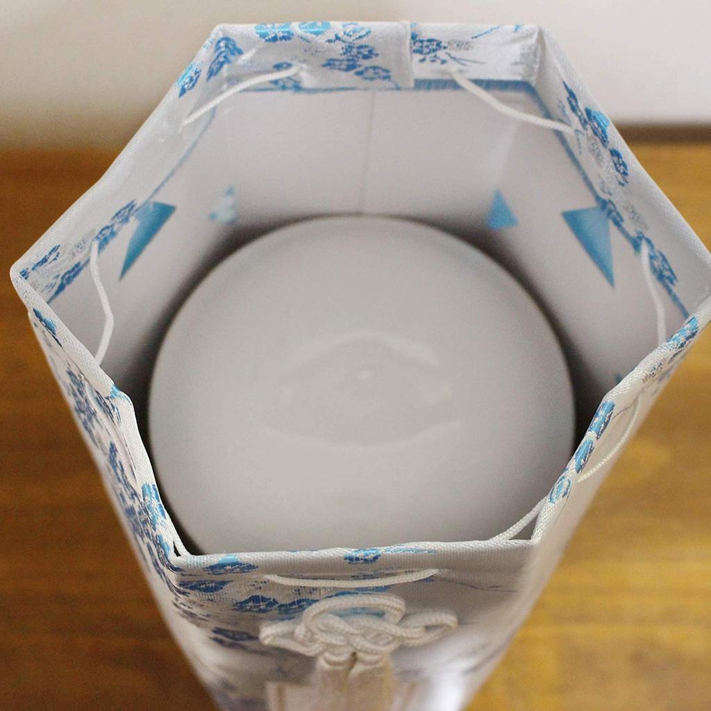 Шелковая урна для питомца с дизайном цветущей сливы, только чехол, с печатью с буддийским именем, 4 дюйма, синяя