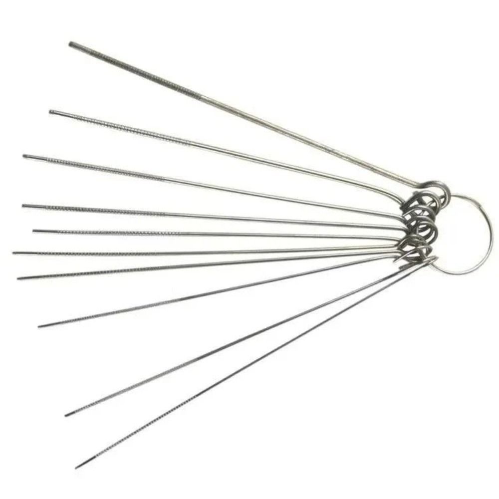 10 шт./коробка 0,4-1,6 мм Нержавеющая сталь Проходная игла для инструментов для чистки ванной комнаты