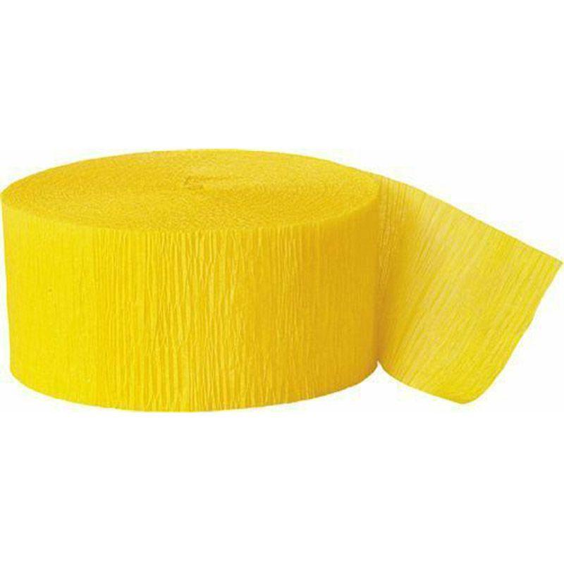 Vibrant 82ft Crepe Paper Party Streamers Roll For Birthday Wedding Hanging Decor Craft